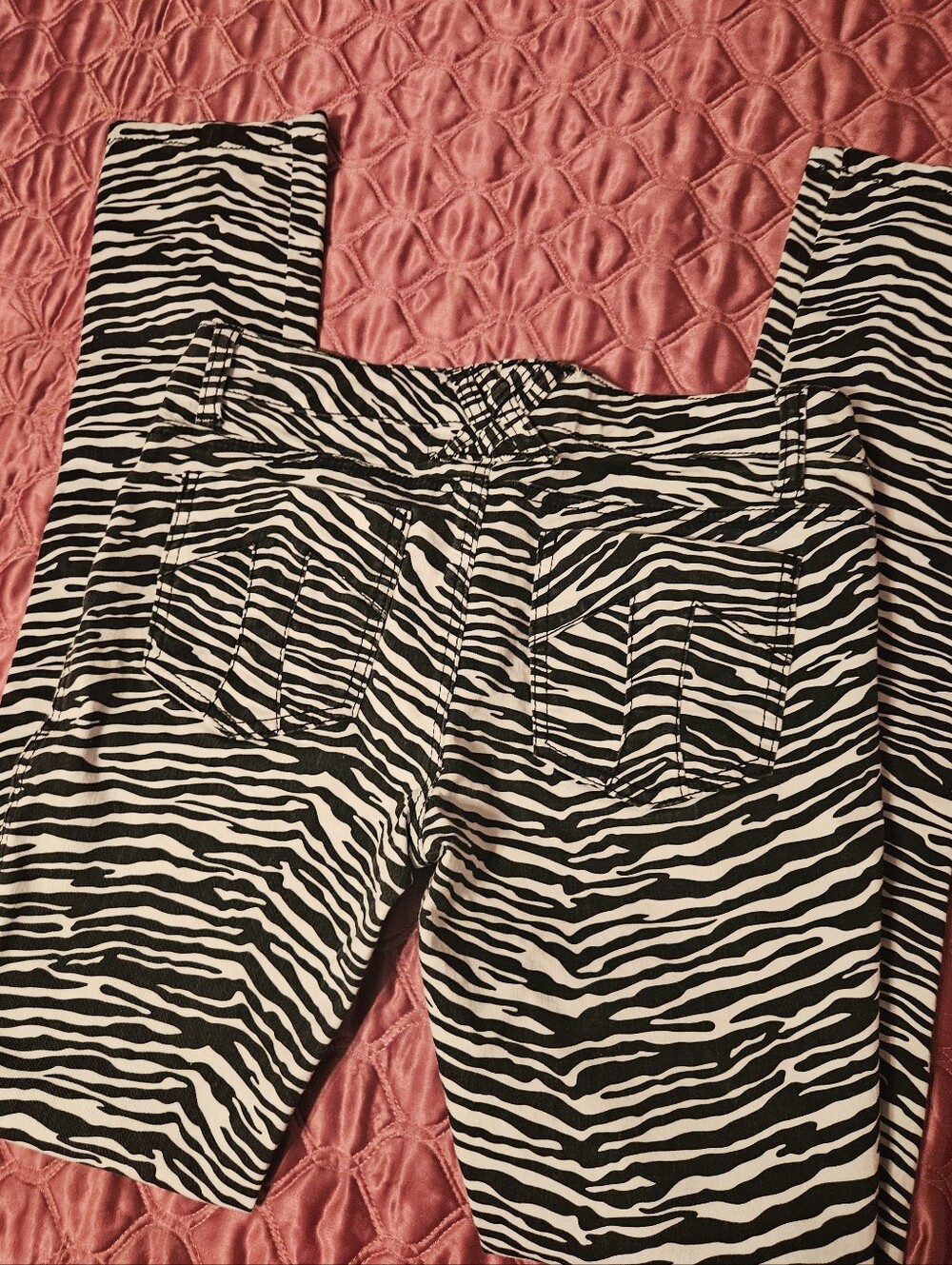 *send offers!!* NEW Tripp NYC Zebra Print Skinny Jeans Size 7 - Picture 4 of 5